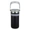 AJF Stainless Steel Vacuum Insulated Thermos Bottle - Hot/Cold Travel Mug with Lid & Straw, 900ml, Black, SUS 304