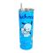 AJF Hello Kitty Anime Stainless Steel Tumbler With Straw, 700ml, Blue