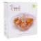 Appollo Pearl 4 Compartments Dry Fruit Tray With Lid, Amber