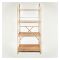 Relaxsit 4-Tier Foldable Bookshelf, Screwless Bookcase Organizer, White, 55” H x 24” W x 10” D