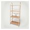 Relaxsit 4-Tier Foldable Bookshelf, Screwless Bookcase Organizer, White, 55” H x 24” W x 10” D