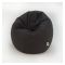 Relaxsit Puffy Leather Bean Bag, Brown, 43.31" x 31.5"