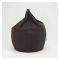 Relaxsit Puffy Leather Bean Bag, Brown, 43.31" x 31.5"