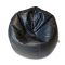 Relaxsit Puffy Leather Bean Bag, Blue, 43.31" x 31.5"