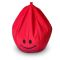 Relaxsit Smiley Fabric Bean Bag, Red, 22.83" x 29.53"