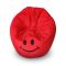 Relaxsit Smiley Fabric Bean Bag, Red, 22.83" x 29.53"