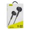 Yolo Aux Wired Earphone, Handsfree, Black, Y-22