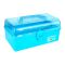 Multi-Purpose Storage Box with Tray, Ideal for Makeup, Medical, Art & Beauty Products, Blue, 2226