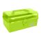 Multi-Purpose Storage Box with Tray, Ideal for Makeup, Medical, Art & Beauty Products, Green, 2226