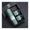 3in1 Travel Water Bottle with 3 Stainless Steel Mugs, Hot & Cold Vacuum Insulated Flask, Green, 500ml