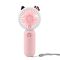 Mini Portable Fan With LED Light, Lid Charging, Pink