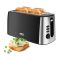 Anex Deluxe 4 Slice Toaster, 1300-1550W, Black, AG-3007