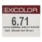 Okay Exicolor Permanent Hair Color, 60ml, No. 6.71 Dark Blonde Ash Brown