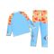 Kids 2-Piece Swimsuit, Swimwear Bathing Suit For 7-9 Years, P2418-10BW