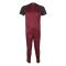 Basix Men's Embroidered Dry Fit Raglan Sleeves Tracksuit, Black & Maroon, TS-203