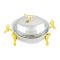 Onemore Oval Casserole Glass Serving Dish With Candle Stand/Rack - Buffet Food Warmer, JY1300SW