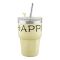 Stainless Steel Insulated Mini Travel Coffee Tumbler with Straw, 600ml, White, (80073/CY-0702) 0001250