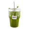 Stainless Steel Insulated Mini Travel Coffee Tumbler with Straw, 600ml, Green, (80073/CY-0702) 0001250