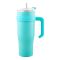 Stainless Steel Insulated Travel Coffee Tumbler with Handle & Straw Lid, Green, (9209) 0001184