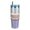 Diamond Paint Stainless Steel Vacuum Insulated Travel Mug with Lid & Straw, Coffee Tumbler, 900ml, Blue, 102229