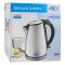 Anex Deluxe Electric Kettle, 1850-2200W, 1.7 Liter Capacity, Black & Silver, AG-4046