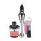 Anex Deluxe Hand Blender with Chopper, Whisk (Egg Beater) & Beaker, AC 500W, Black, AG-143