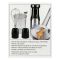 Anex Deluxe Hand Blender with Milk Frother, Whisk (Egg Beater) & Beaker, DC1000W, Black, AG-146