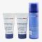 Clarins Men Hydration Essentials: Face Balm 50ml+Face Wash 30ml+2-in-1 Shampoo & Shower Gel 30ml+Eye Serum 0.9ml, 4-Pack