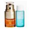 Clarins Paris Skincare Set: Eye Double Serum 20ml+Instant Eye Make-up Remover 30ml, Face Double Serum 7x0.9ml, 3-Pack