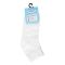 Knit Line Kids Uniform Cotton Ankle Socks, White, Medium