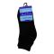 Knit Line Kids Uniform Cotton Ankle Socks, Black, Small