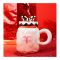 Bow Tie Ceramic Coffee & Tea Mug with Lid, Pink, MG -1