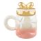 Bow Tie Ceramic Coffee & Tea Mug with Lid, Pink, MG -1