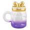 Bow Tie Ceramic Coffee & Tea Mug with Lid, Purple, MG -1