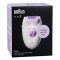 Braun Silk-epil 3 Epilator, White/Purple, 3000