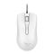 Alcatroz Asic 3 High-Resolution 1600 CPI USB Optical Wired Mouse, White