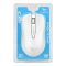 Alcatroz Asic 3 High-Resolution 1600 CPI USB Optical Wired Mouse, White