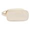 Large Waterproof Leather Makeup Bag, Portable Travel Cosmetic Organizer, White