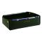 Elegant Leather Valet Tray Jewelry & Cosmetic Organizer, Dark Green