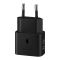 Samsung 25W Power Adapter (USB-C, 2-Pin), Fast Charging Wall Charger, Black