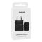 Samsung 25W Power Adapter (USB-C, 2-Pin), Fast Charging Wall Charger, Black