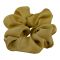 Sandeela Silk/Chiffon Classic Scrunchie, Hair Tie & Ponytail Holder, Mustard, M03-02-1004