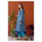 Orient Textile Unstitched 3 Piece Printed Khaddar Shirt, Khaddar Pant & Khaddar Dupatta, Teal, 57749