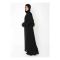 Affinity Basic Front Closed Abaya + Hijab Set, Black