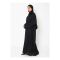 Affinity Basic Front Open Abaya + Hijab Set, Black