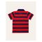 IXAMPLE Boys Striped Polo, Red & Navy, IXSBTS 54057