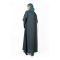 Affinity Pristine Green Abaya + Hijab Set, With Black Borders