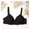 BeBelle Xclence Embroidered Cotton Bra, Comfort & Control, Black, 1134