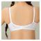 BeBelle Xclence Embroidered Cotton Bra, Comfort & Control, White, 1120