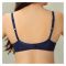 BeBelle TLP-Hearts Cotton Bra, Beyond Basics, Navy Blue, 1482